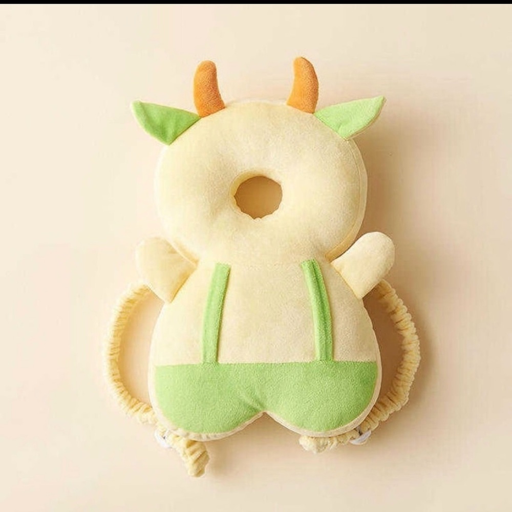 Plush Fawn Head Protector Backpack Cushion Safety Pillow